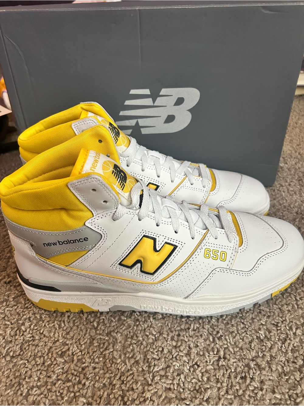 New Balance 650R ‘Honeycomb’ Men's Sneakers - White/Yellow